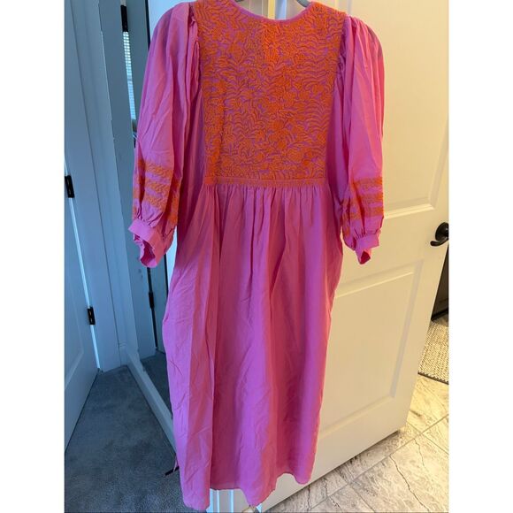 NWOT J Marie embroidered kaftan Large $175 - Picture 4 of 7